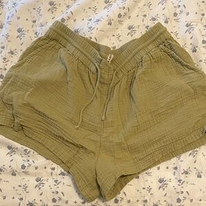 Casual Olive Women's Athletic Shorts